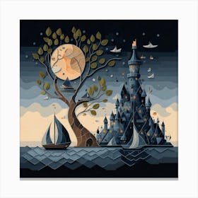 Castle In The Sky 3 Canvas Print