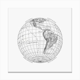 World Atlas From The Practical Teaching Of Geography Canvas Print