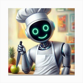Robot Chef 1 Canvas Print