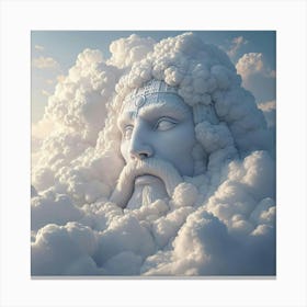 God In The Clouds Canvas Print