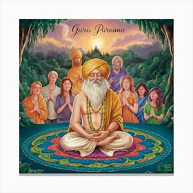 Guru Pranama Canvas Print