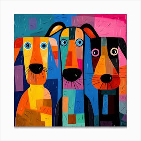 Three Dogs 3 Canvas Print