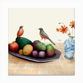 Rufous-bellied thrush Canvas Print