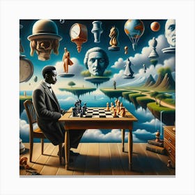 Checkmate in the Realm of Wonder Canvas Print