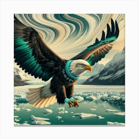 Eagle In Flight 1 Canvas Print