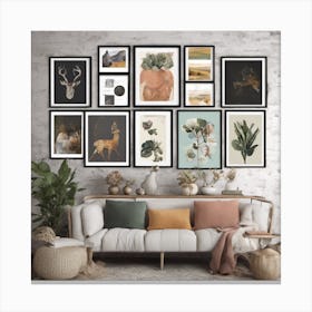 Home Decor Eclectic Gallery Set, Digital  Canvas Print