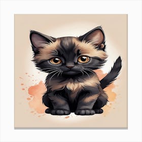 Cute Kitten 1 Canvas Print