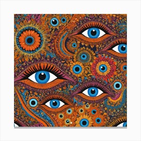 Psychedelic Eyes Canvas Print