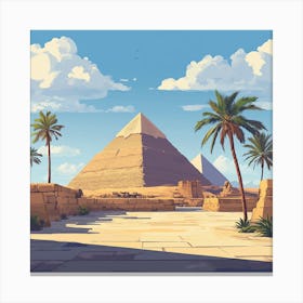 Egyptian Pyramids Canvas Print