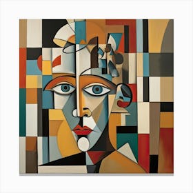 Abstract Portrait Of A Woman Canvas Print