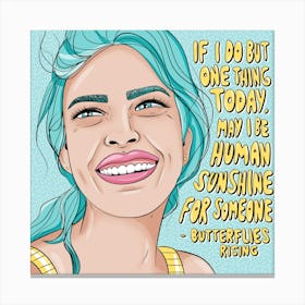 Human Sunshine Canvas Print