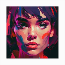 Pretty Face Fine Art Style Portrait Canvas Print