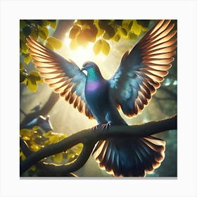 A Image Of A Beautiful Racing Pigeon 4 Canvas Print