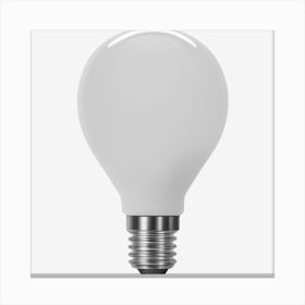 White Light Bulb Canvas Print