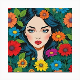 Flower Girl Canvas Print