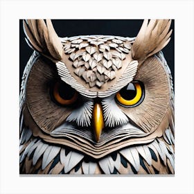 Owl Sculpture 2 Canvas Print