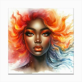 Beautiful African Woman Canvas Print