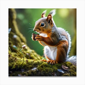 Squirrel In The Forest 278 Canvas Print