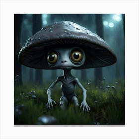 Alien In The Forest Canvas Print