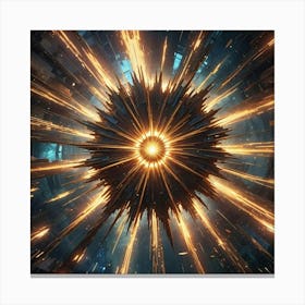 Space Explosion 2 Canvas Print