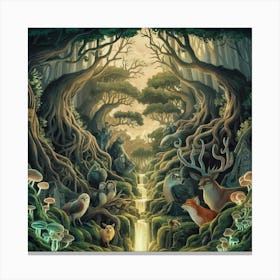 Forest Creatures Canvas Print
