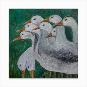 Nature Wall Art, Flock Of Geese Canvas Print