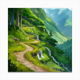 Path To The Mountains 1 Canvas Print