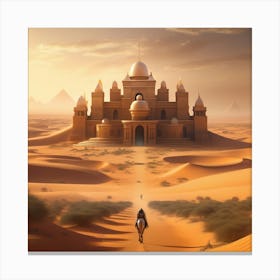 Sahara Countryside Peaceful Landscape Epic Royal Background Big Royal Uncropped Crown Royal Jewel (4) Canvas Print