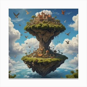 Island In The Sky Canvas Print