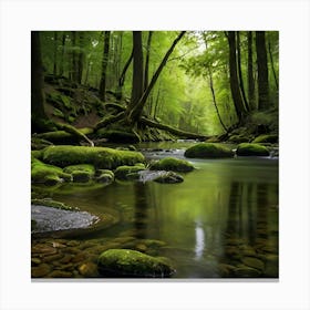 Mossy Forest Canvas Print
