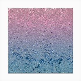 Pink And Blue Aluminum Foil Canvas Print