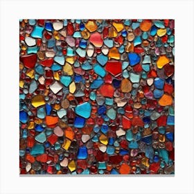 Multi-colored glass, mosaic 1 Canvas Print