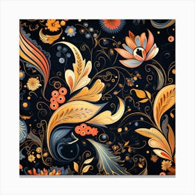 Floral Pattern Vector Canvas Print