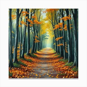 Autumn Path 1 Canvas Print