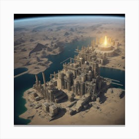 Egyptian City Canvas Print