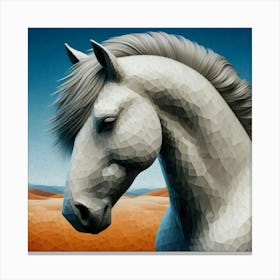 Horse In The Desert 1 Canvas Print