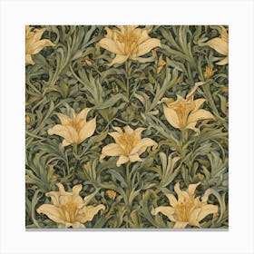 Golden Lily William Morris 1 Canvas Print