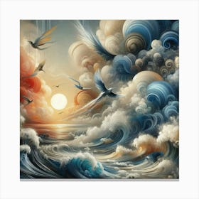 Birds In The Sky Canvas Print