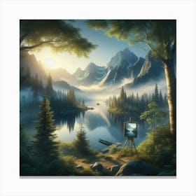 Landscape Painting Canvas Print