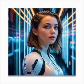 Futuristic Girl 11 Canvas Print