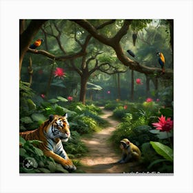 Jungle Tiger Canvas Print