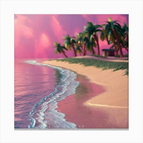 Sunset Beach 1 Canvas Print