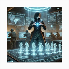 High Commander Selene Tactical Command Canvas Print