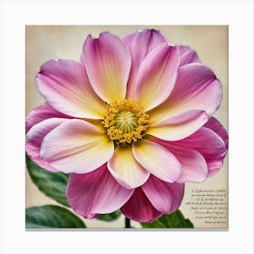 Dahlia Canvas Print