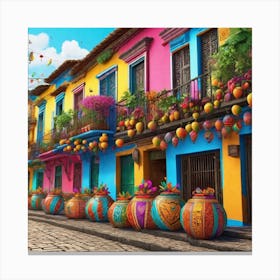 Colombian Festivities Ultra Hd Realistic Vivid Colors Highly Detailed Uhd Drawing Pen And Ink (13) Canvas Print