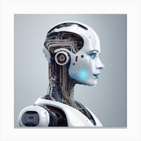 Female Robot 2 Canvas Print