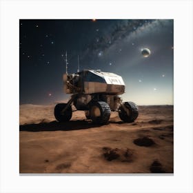 Rover On Mars Canvas Print