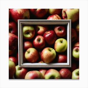 Apples In A Frame Canvas Print