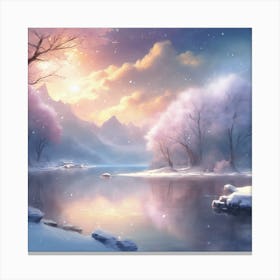 974168 Create A Serene Anime Landscape Featuring A Pictur Xl 1024 V1 0 Canvas Print
