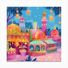 Arabic Bazaar Canvas Print